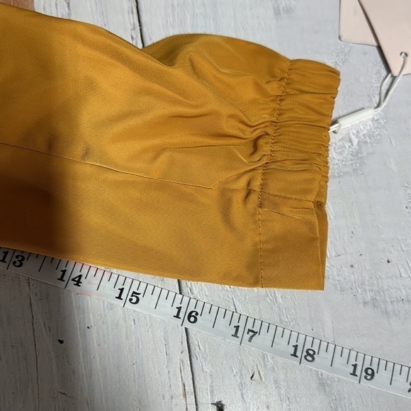 Avec Les Filles Hooded Anorak Jacket Size XS Mustard - Picture 9 of 13